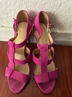 J. Crew Fuchsia Strappy Sandals